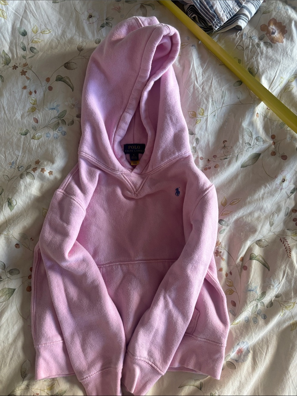 Polo by Ralph Lauren Kids Pink Hooded Sweatshirt 6T runs small